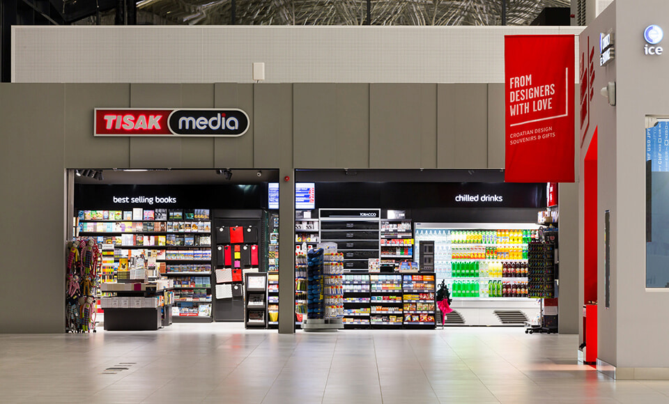 TISAK MEDIA AT ZAGREB AIRPORT