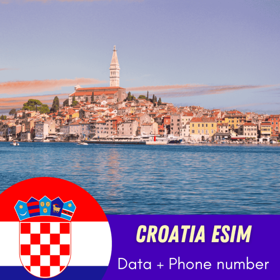 croatia esim with phone number